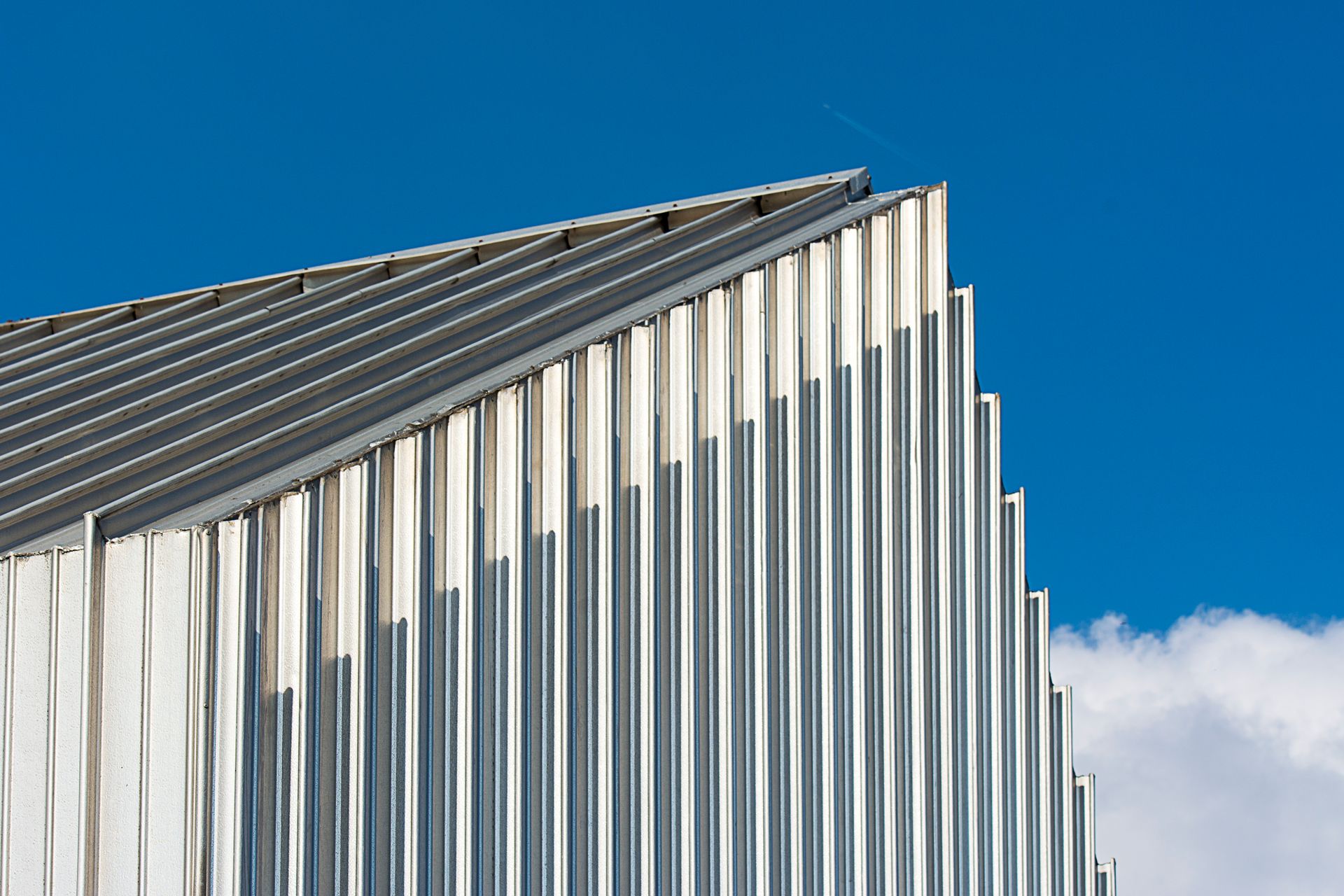 A metal roofing system on a commercial roof in Atlanta